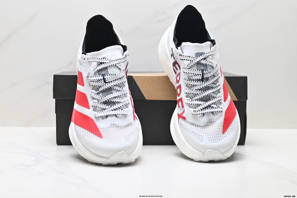 Adidas  Men's Running Shoes #4 - White/Red