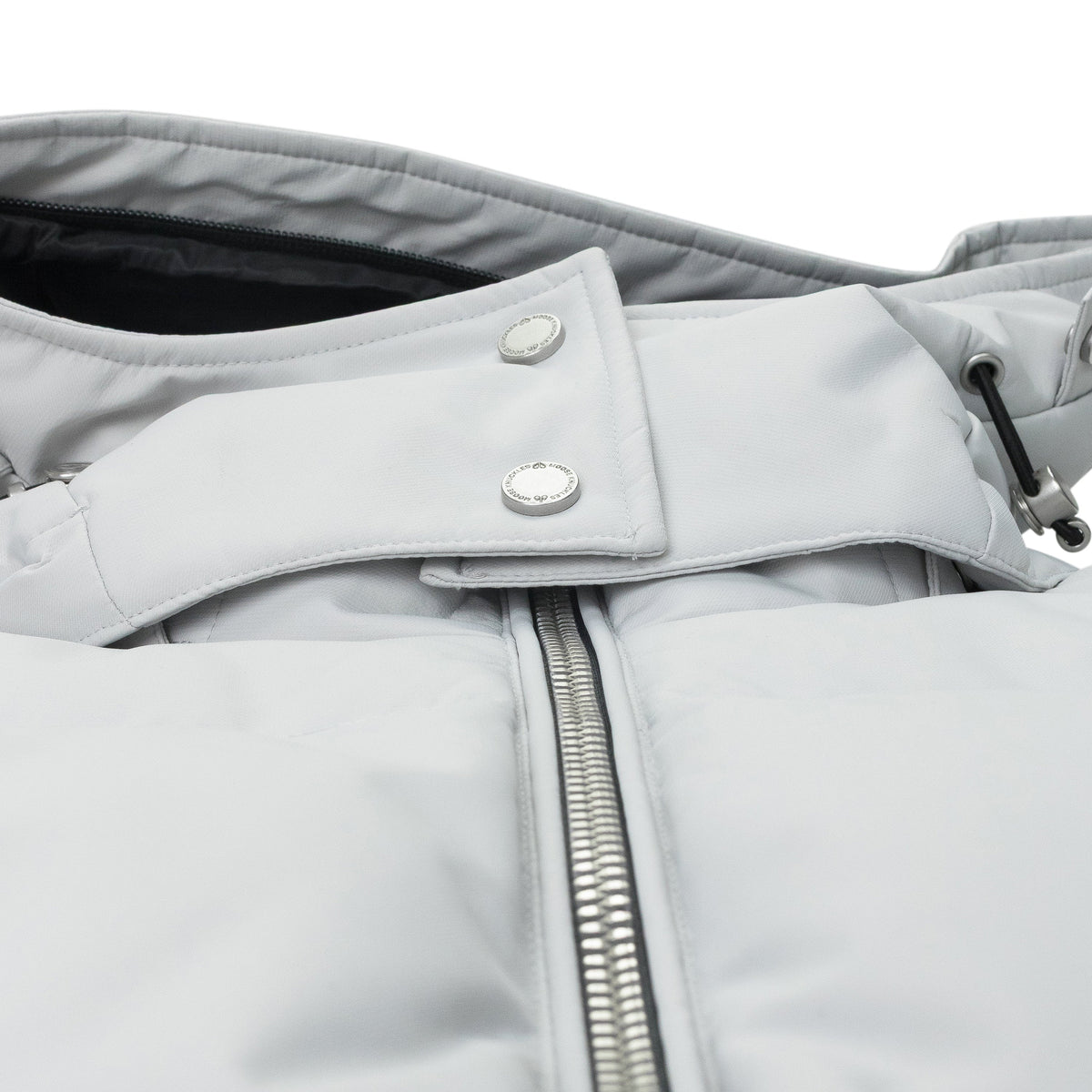 GREY CLOUD BOMBER SHEARLING PUFFER JACKET