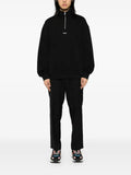 HUGO Zip-Neck Logo print sweatshirt