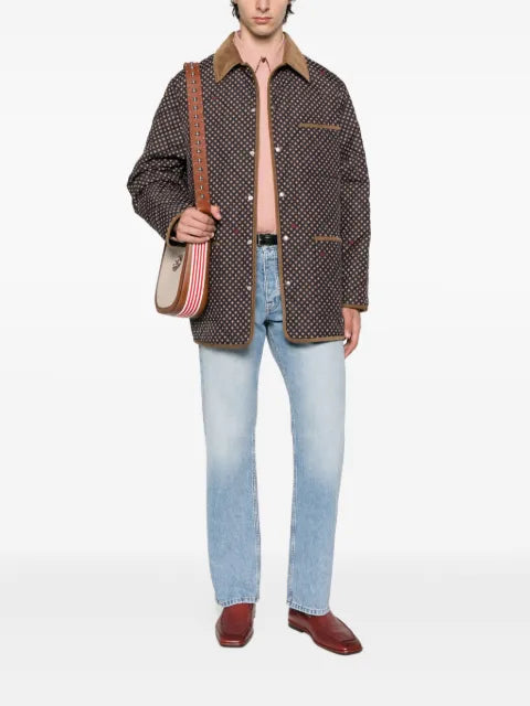 Valentino Garavani corduroy-collar overshirt