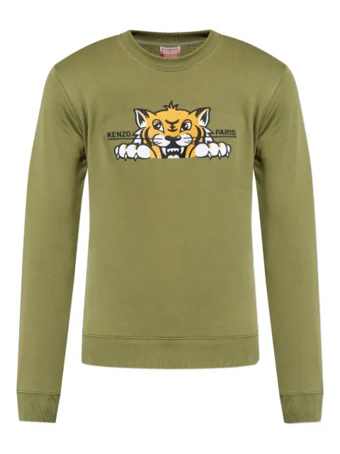 Kenzo tiger-print crew neck sweatshirt