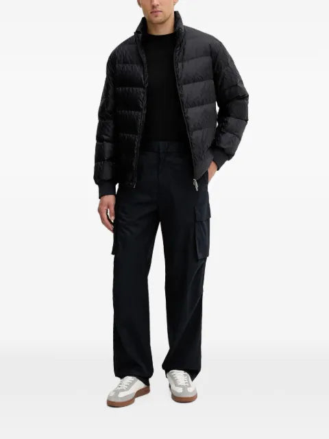 Armani Exchange logo-print puffer jacket