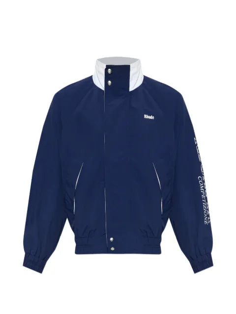 RHUDE track jacket with logo print