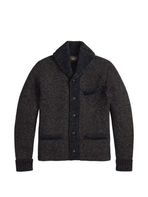 Ralph Lauren RRL shawl-lapel waffle-knit cardigan
