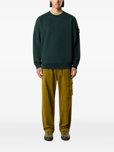 Stone Island 6100049 brushed organic-cotton fleece sweatshirt
