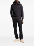 Moncler brushed cotton logo hoodie