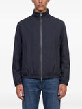 Lardini high-neck elasticated-trim jacket