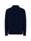 AMARANTO  button-placket polo sweater