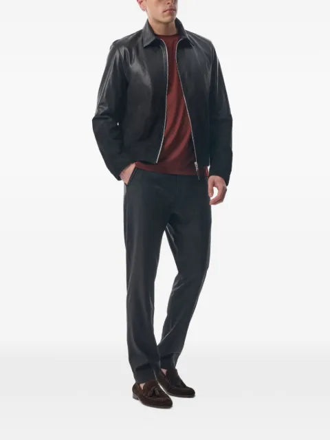 MEGUSTA  degradé suede leather jacket