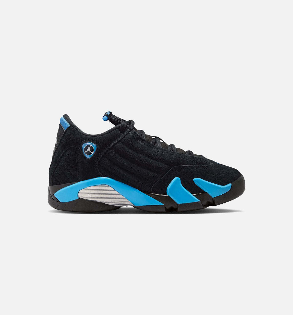 Air Jordan 14 Retro Black University Blue Big Kids' Sneakers - Black / White / University Blue