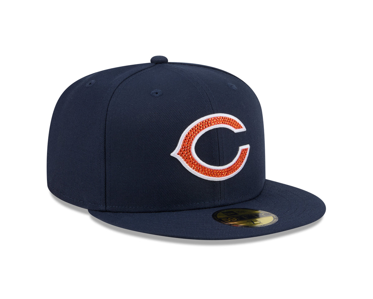 New Era 5950 Chicago Bears Rhinestone Badge Fitted Hat