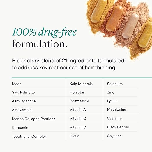 Nutrafol Women’s Balance Hair Growth Supplements, Age 45+, 1-Month Bottle
