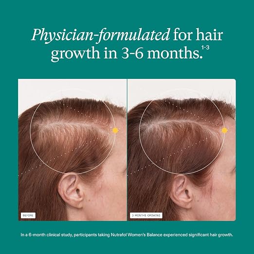 Nutrafol Women’s Balance Hair Growth Supplements, Age 45+, 1-Month Bottle