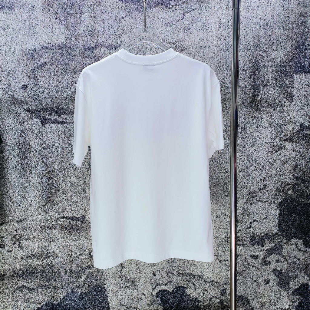 Men's Crew‑Neck Short‑Sleeve T‑Shirt, Navy Pony Chest Embroidery