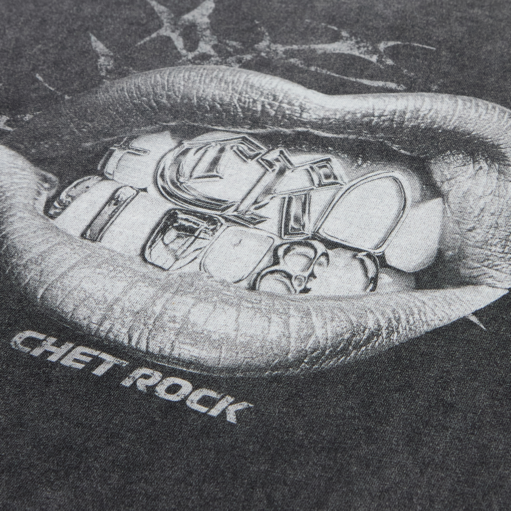 Chet Rock Grillz T-Shirt: Washed Black
