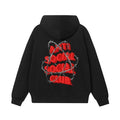 Anti Social Social Club Barbed Wire Red Logo Black Hoodie