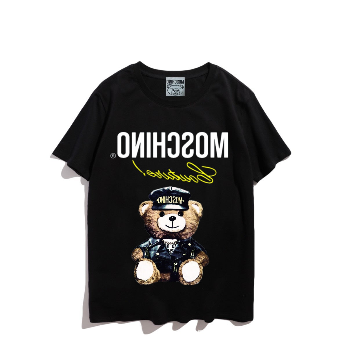 Moschino T-shirt Bear Printed Short-Sleeved T-shirt Couple Wear