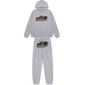 Trapstar Shooters Panther Burgundy Gray Tracksuit — Gray
