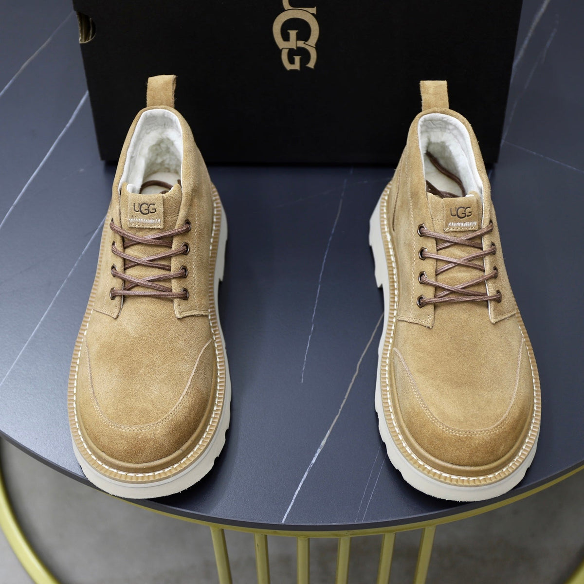 UGG Sand Suede Lace-Up Casual Shoes