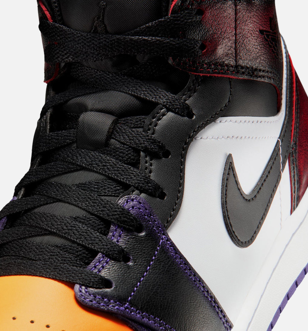 Air Jordan 1 Mid SE Men's Lifestyle Shoes - True Red / White / Court Purple / Black