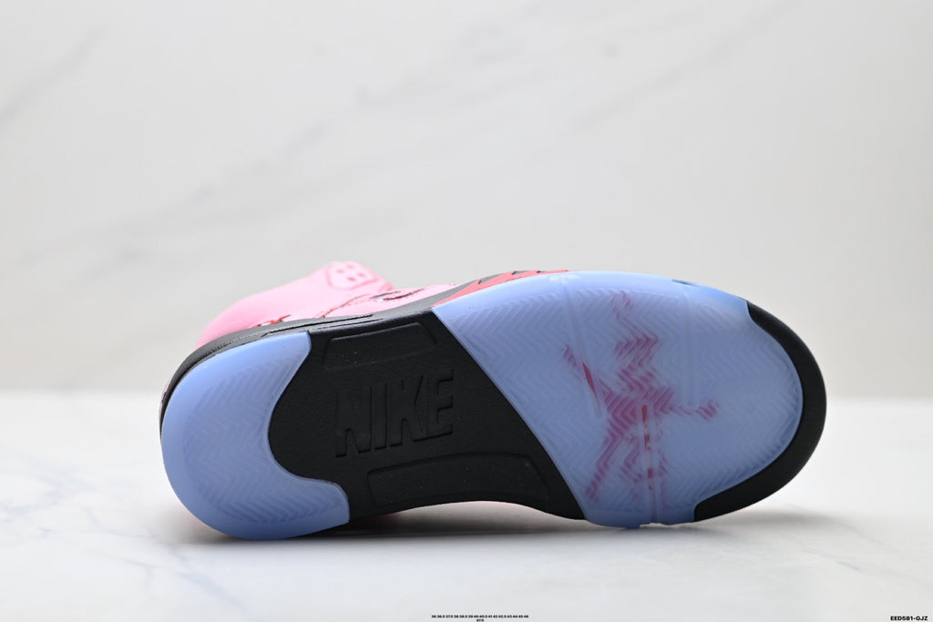Air Jordan 5 Retro Pink Black Ice Blue Sneakers