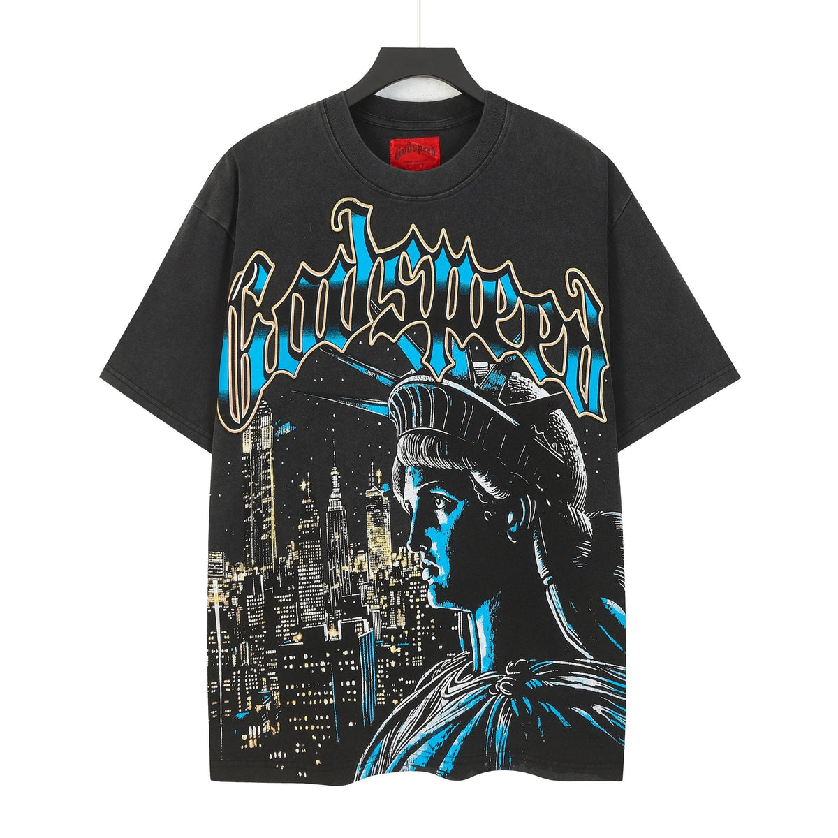 Godspeed Scary Nights Statue of Liberty Graphic T-Shirt