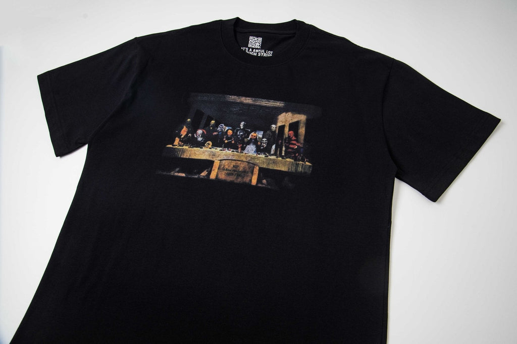 THAT'S A AWFUL LOT OF COUGH SYRUP Black Back-Print Short-Sleeve T-Shirt
