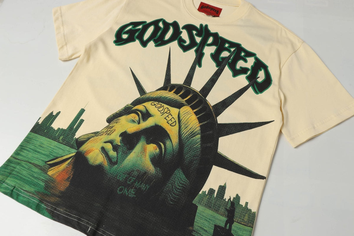 Godspeed Statue of Liberty Sun Eye Short-Sleeve T-Shirt