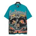 Godspeed Teal Skull Graphic Short-Sleeve T-Shirt