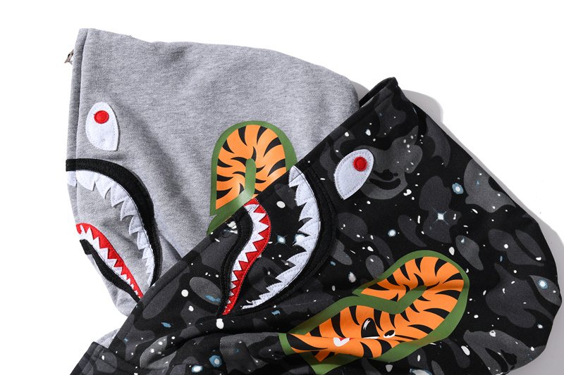 BAPE Shark Tiger Camo Full-Zip Hoodie