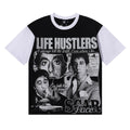 Life Hustlere Scarface Portrait Graphic Color-Block T-Shirt