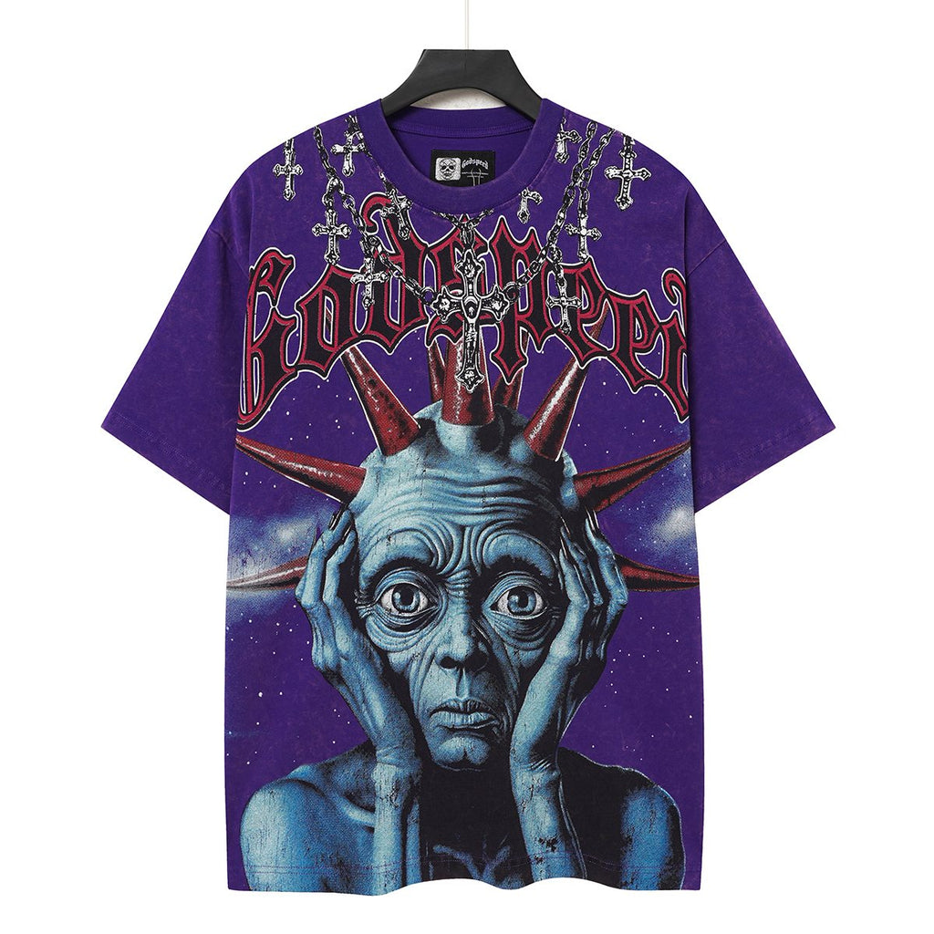 Godspeed Alien Human Graphic Short-Sleeve T-Shirt