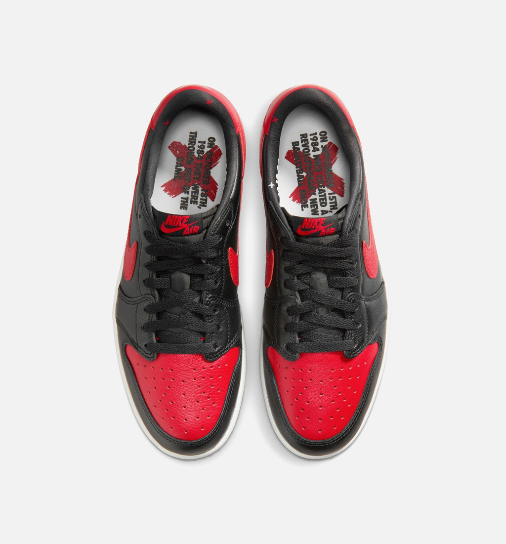Air Jordan 1 Retro Low OG Banned Men's – Black/Black/Varsity Red/Summit White