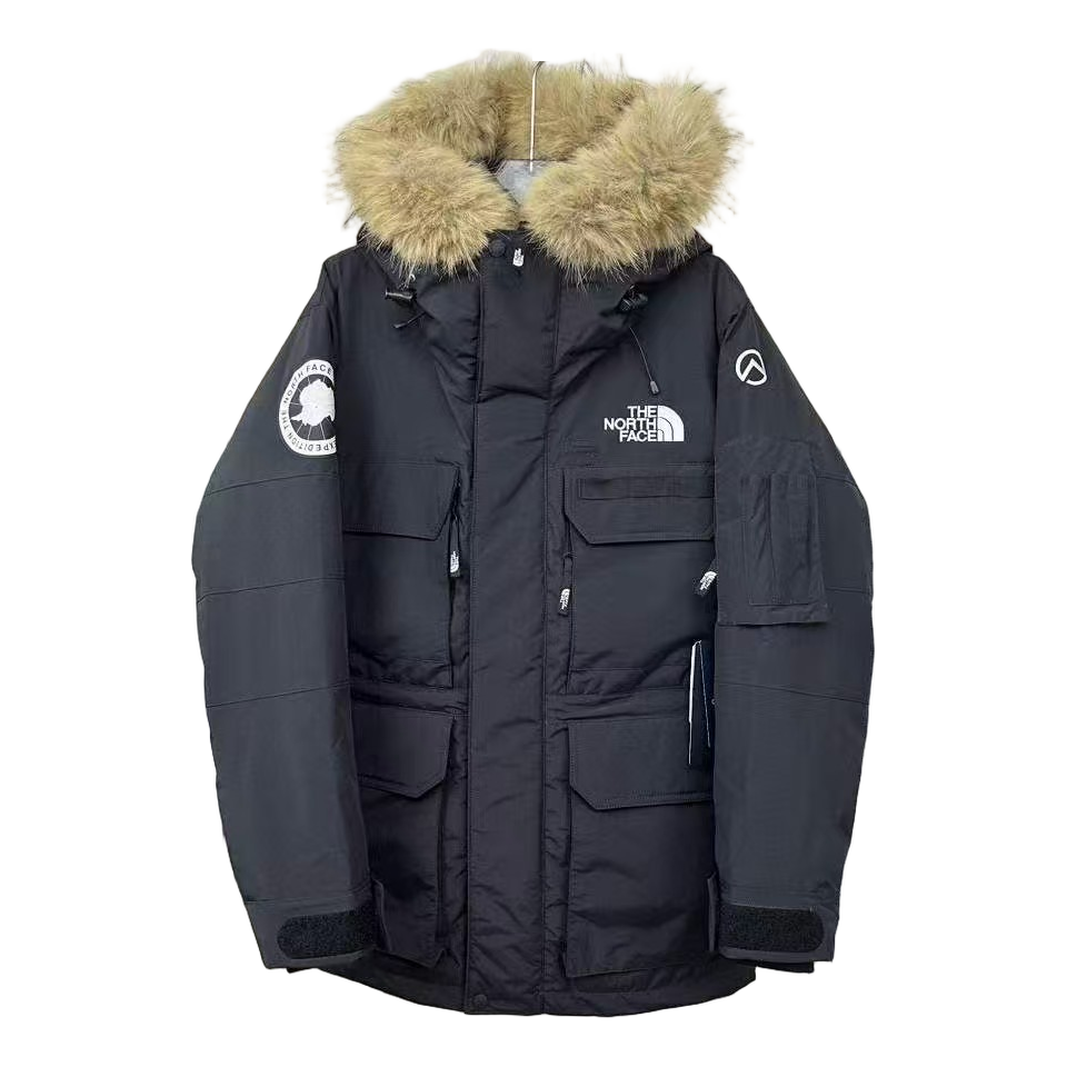 The North Face Four-Pocket Fur-Trim Hooded Parka | Graphite | Down Insulated