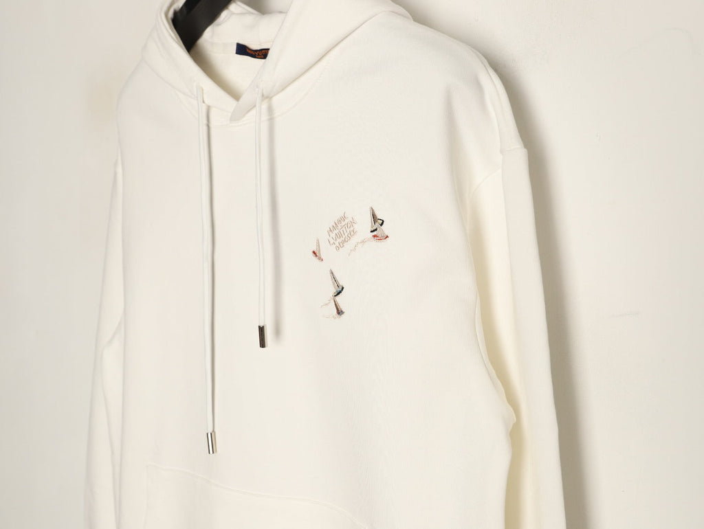Louis Vuitton Scattered-Motif LV Back Graphic Hoodie - Off-White